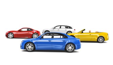 Variety of Cars Collection clipart