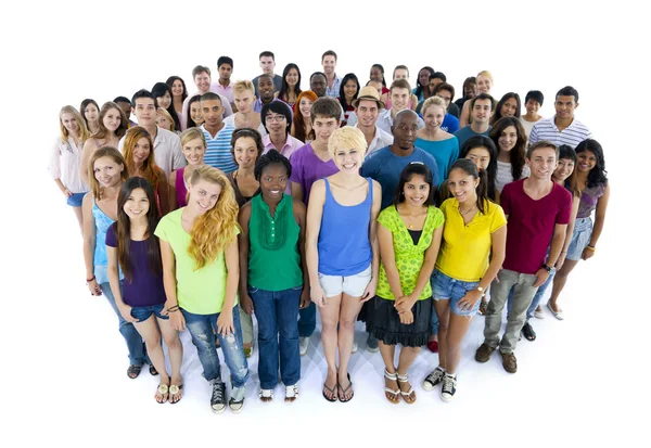 Group of united students — Stock Photo, Image