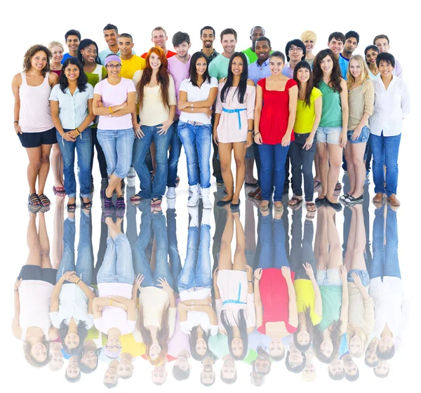 Large Group of Young Adults — Stock Photo, Image