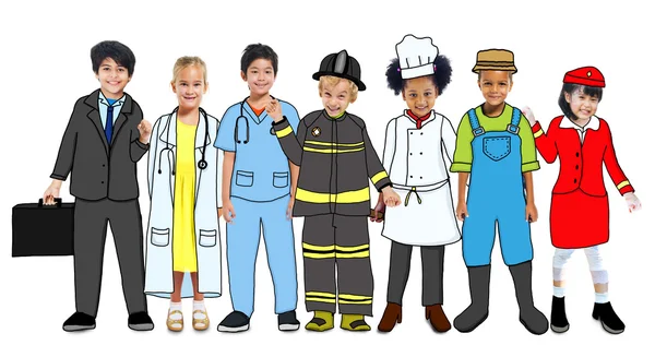 Children with Future Career — Stock Photo, Image