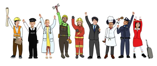 Children with Various Occupations Concept — Stock Photo, Image