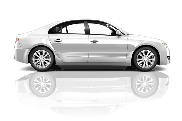 Shot of white car — Stock Photo, Image