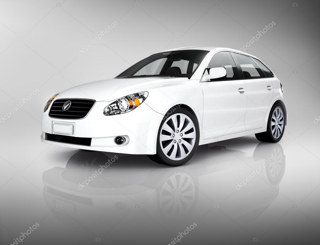 White Luxury Vehicle