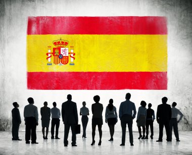 İspanyol bayrağı ve iş adamları