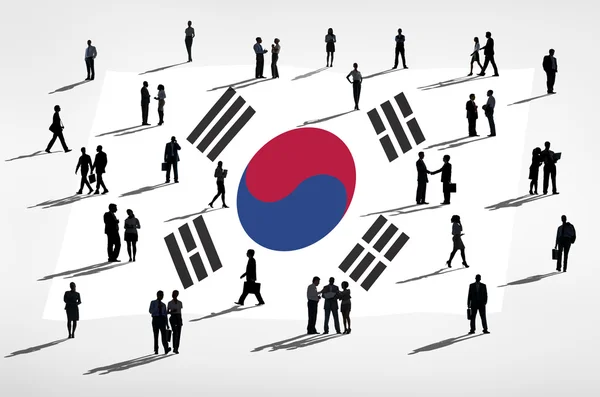 İş adamları Güney Kore — Stok fotoğraf