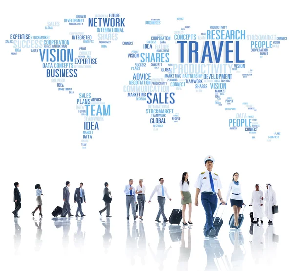 Group of People Going to Travel — Stock Photo, Image