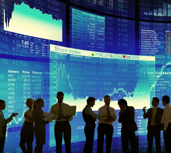 Conceito de Mercado de ações de pessoas de negócios — Fotografia de Stock