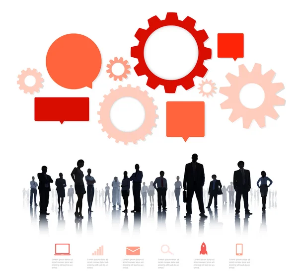 Business People and Teamwork Infographic — Stock Photo, Image