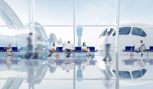 Business People In Airport — Stock Photo, Image