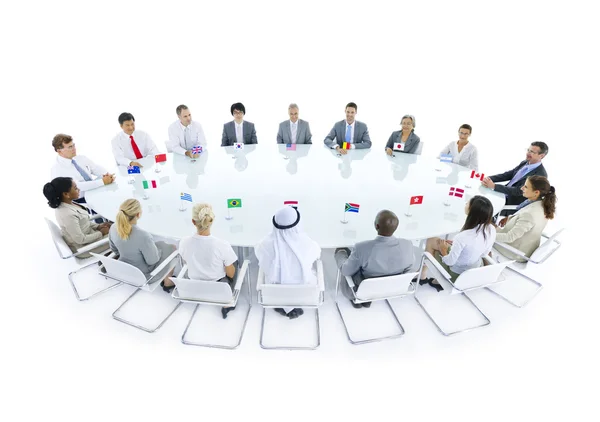 Obchodníci na setkání — Stock fotografie