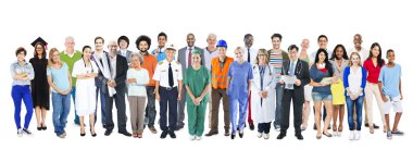 Grup çeşitli karışık işgal insan