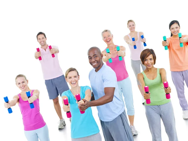 Gesunde Menschen in der Fitness — Stockfoto