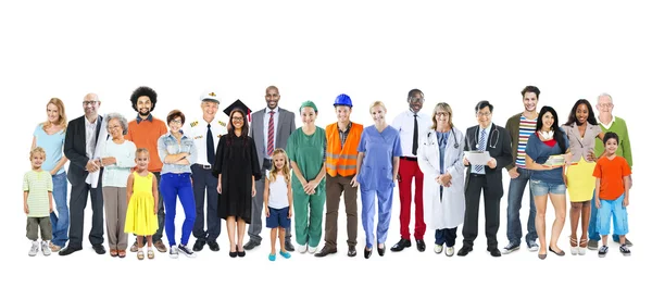 Multiethnic Mixed Occupations People — Stock Photo, Image