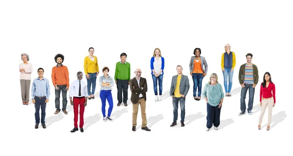 Multiétnicos Diversas Personas Coloridas — Foto de Stock
