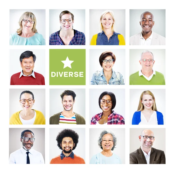 Multiethnic Diverse Colorful People — Stock Photo, Image