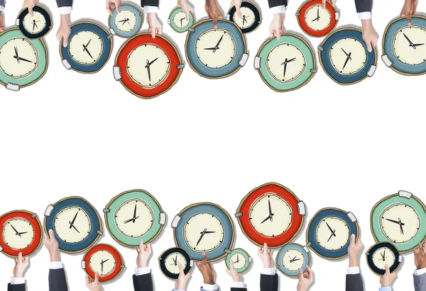 Mensen houden van klokken — Stockfoto
