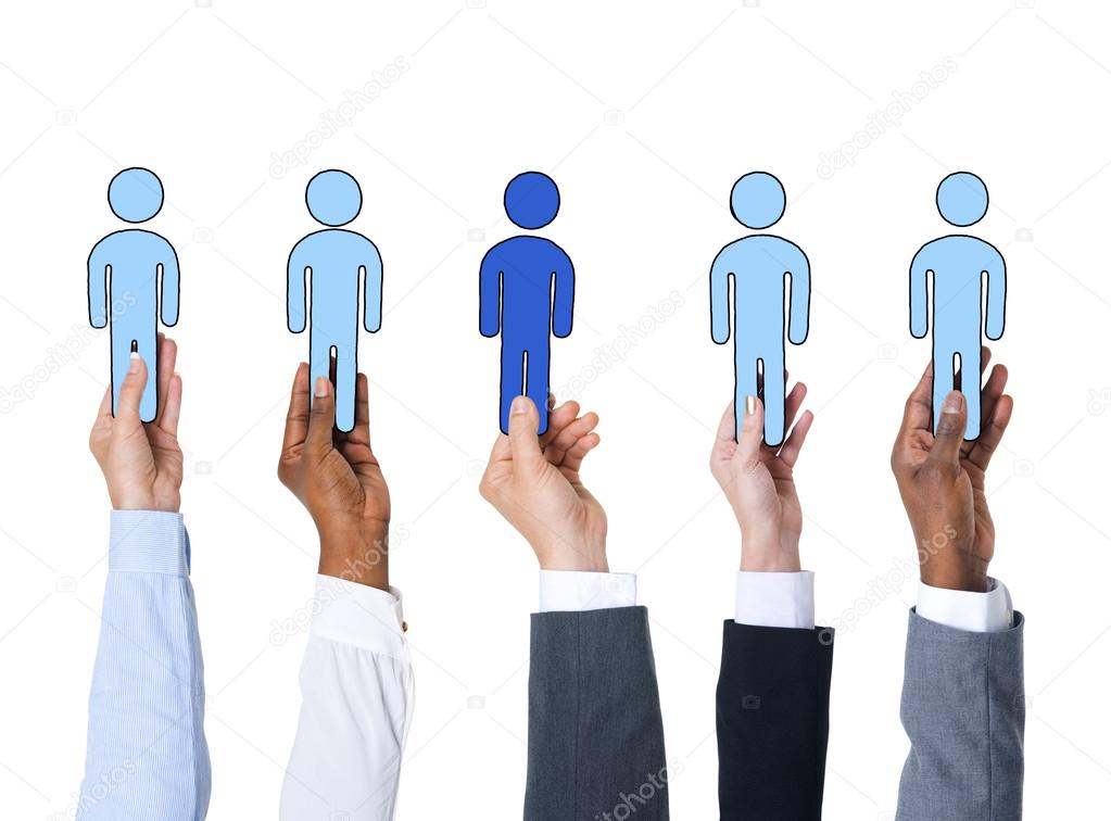 Business People Holding People Symbols