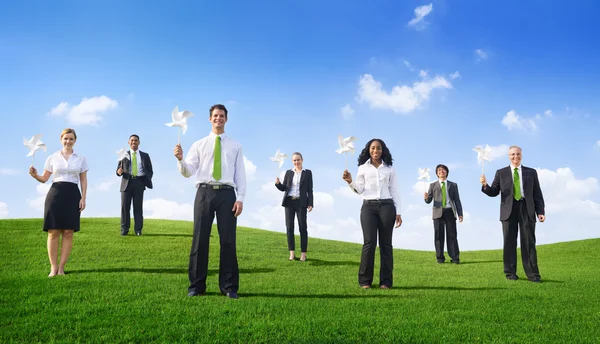 Green Business Team — Stock Photo, Image