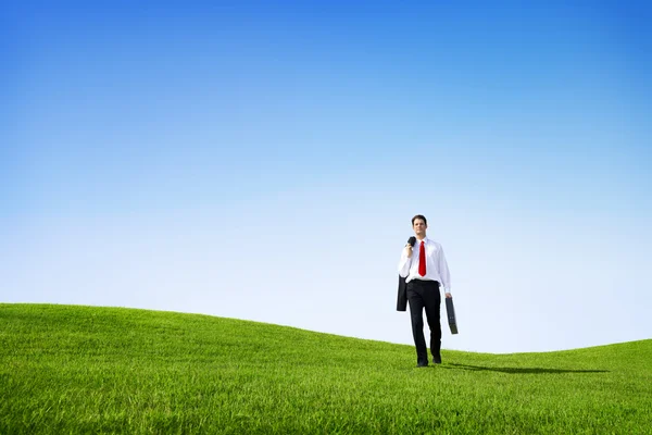 Zakenman wandelen — Stockfoto