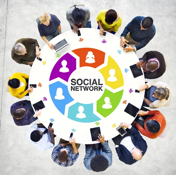 People Social Networking — Stock Photo, Image