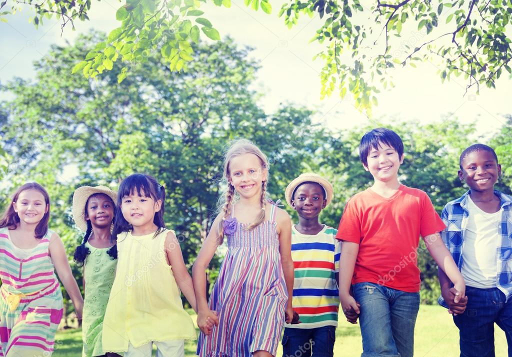 Children Playing Outdoors