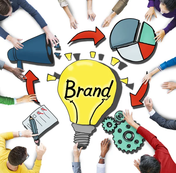 Business People e Concetti di Branding — Foto Stock