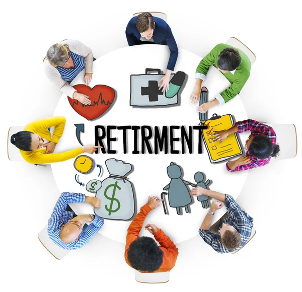 Persone con concetto di pensionamento — Foto Stock