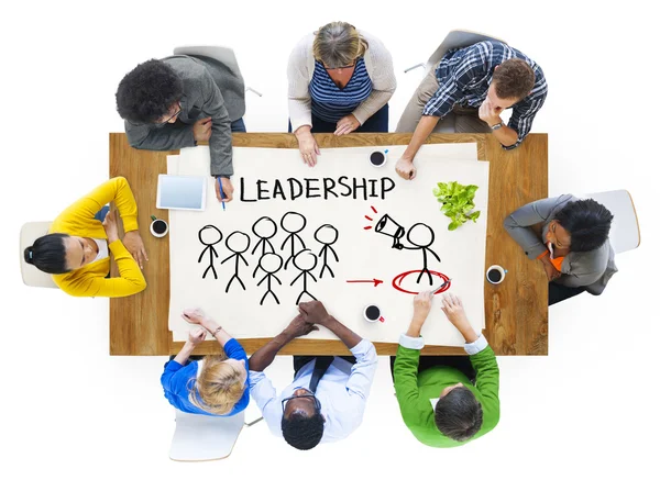 Concetto di persone e leadership — Foto Stock