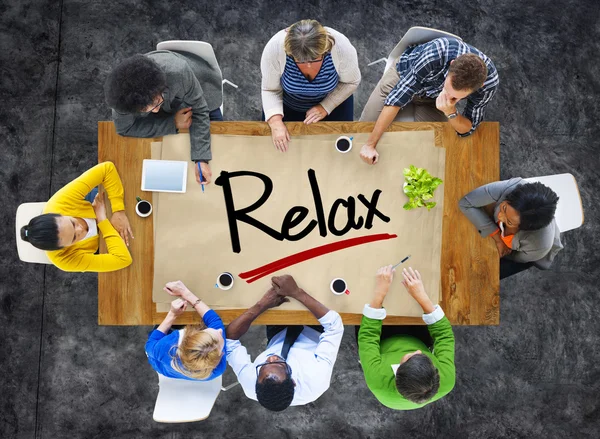 People in Meeting and Relaxation — Stock Photo, Image
