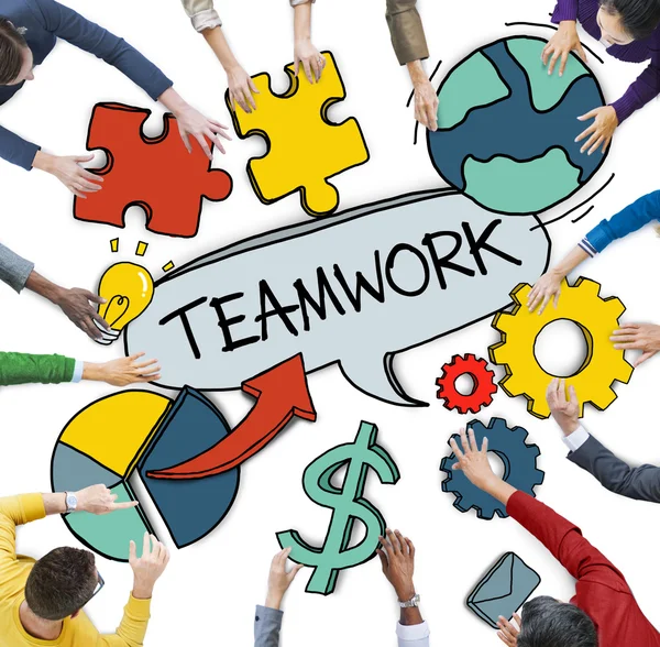 Menschen mit Teamwork-Konzept — Stockfoto