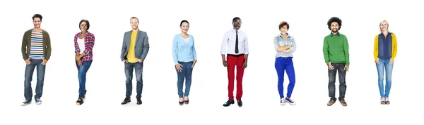 People Standing in Row — Stock Photo, Image