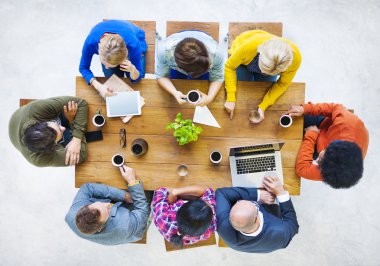 Çok ırklı sahip insanlar kahve molası