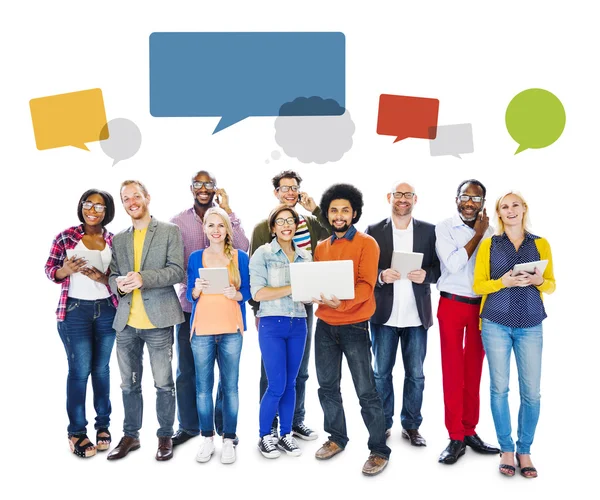 Diverse People Social Networking — Stock Photo, Image