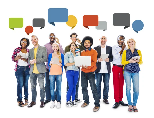 Diverse People Social Networking — Stock Photo, Image