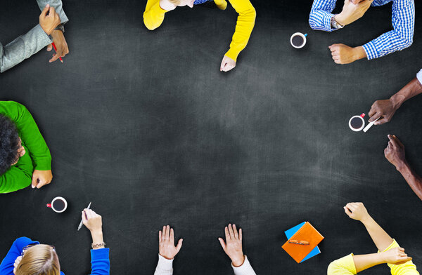 Diverse Multiethnic People Brainstorming