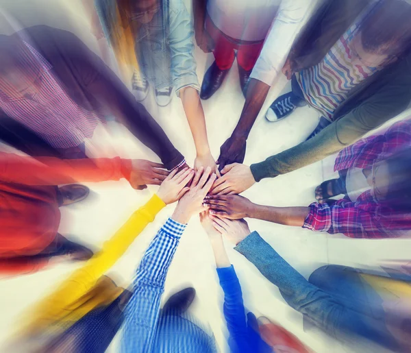 Group of People Hands Clasped Concept — Stock Photo, Image