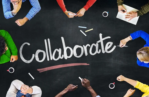 Les gens et les concepts de collaboration — Photo