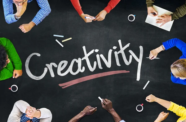 Az emberek és a kreativitás fogalmak — Stock Fotó