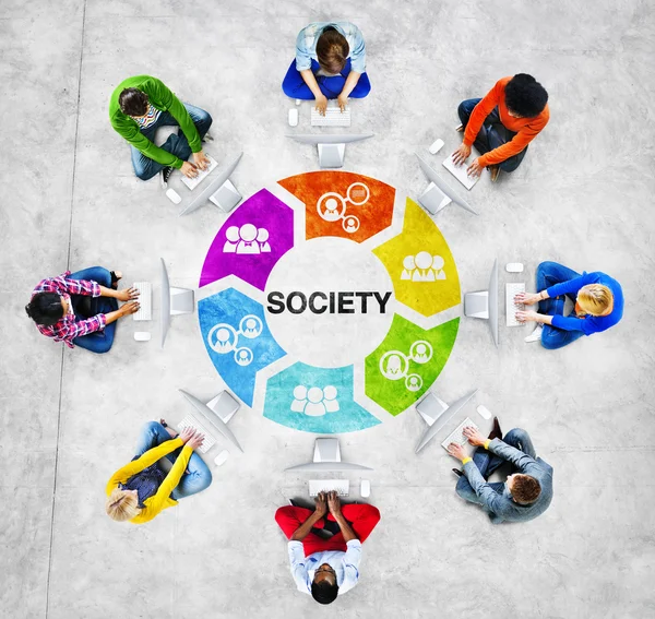 Grupo de personas y conceptos de sociedad —  Fotos de Stock