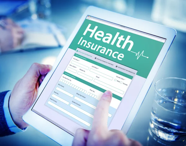 Digital sjukförsäkring koncept — Stockfoto