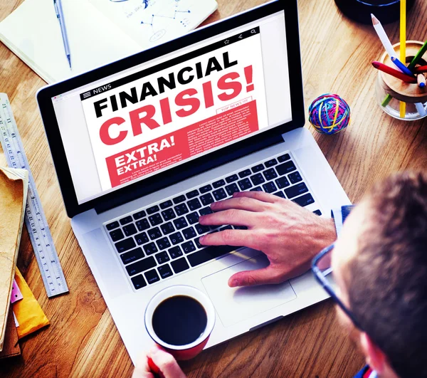 Finansal kriz kavramı — Stok fotoğraf