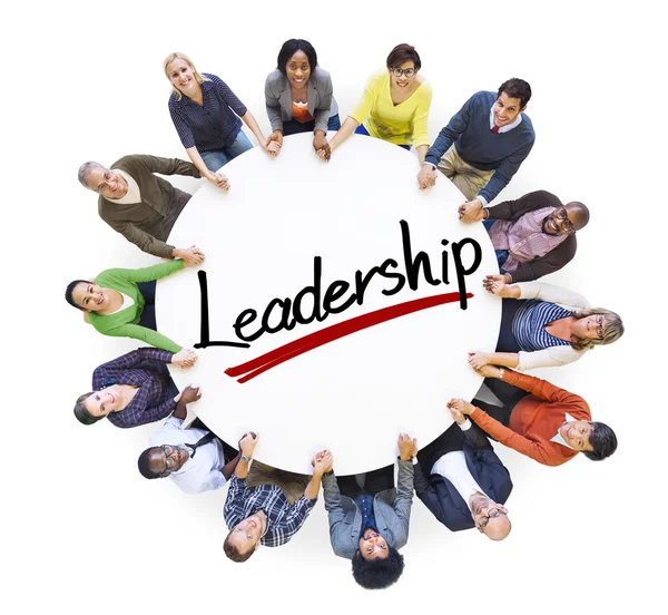 People around word Leadership — Stock Photo, Image