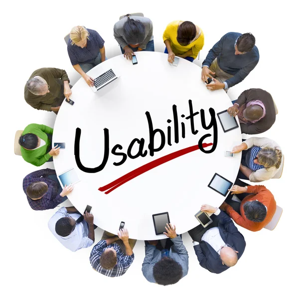 Зeople and Usability Concepts — Stock Photo, Image