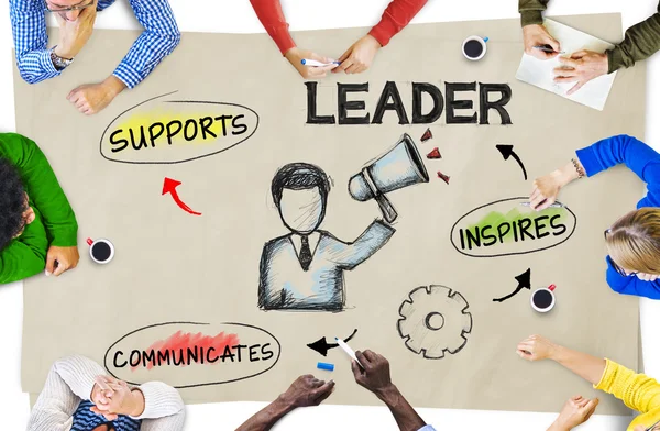 Persone che discutono sulla leadership — Foto Stock