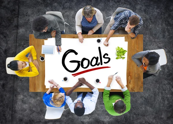 People Discussing About Goals — Stock Photo, Image