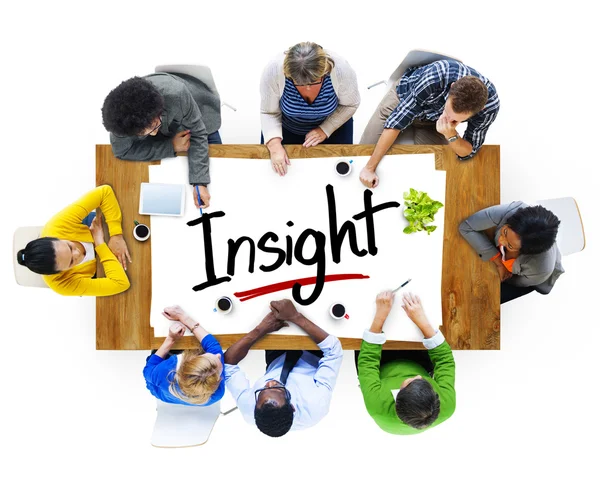 People and Text Insight — Stock Photo, Image