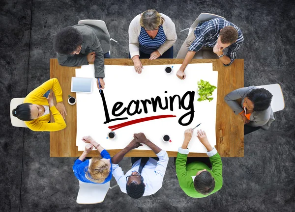 People Discussing About Learning — Stock Photo, Image