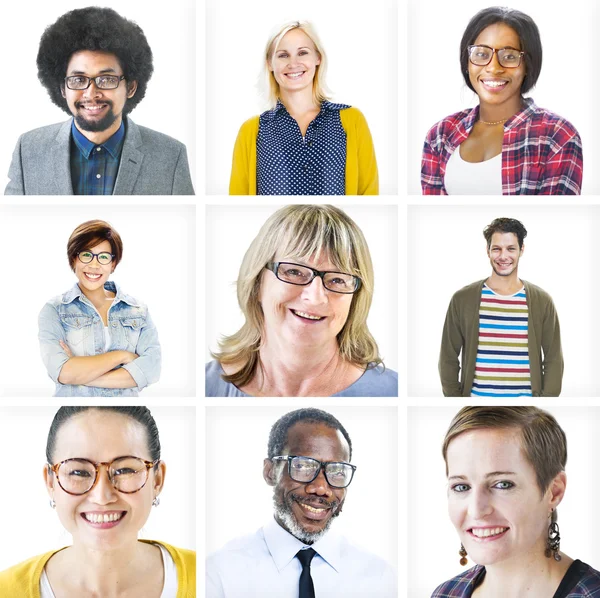 Multiétnico colorido diversas personas —  Fotos de Stock