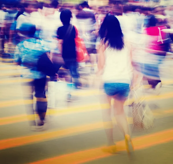 Pedoni in ora di punta — Foto Stock