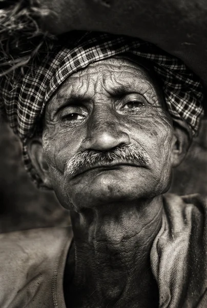 Hombre indio sénior indígena — Foto de Stock